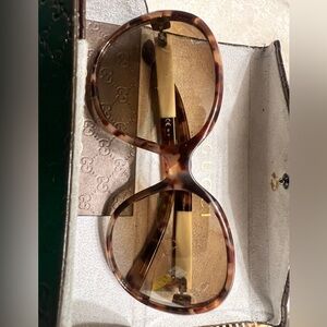 Gucci Women's Brown Tortoise Sunglasses